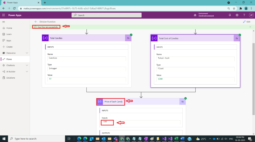 Usage of Div Function in Power Automate